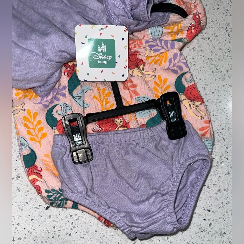 Disney Baby Girl Little Mermaid 4-Piece Infant Set NWT – 0–3 M